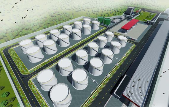 3萬立方米成品油庫建設...